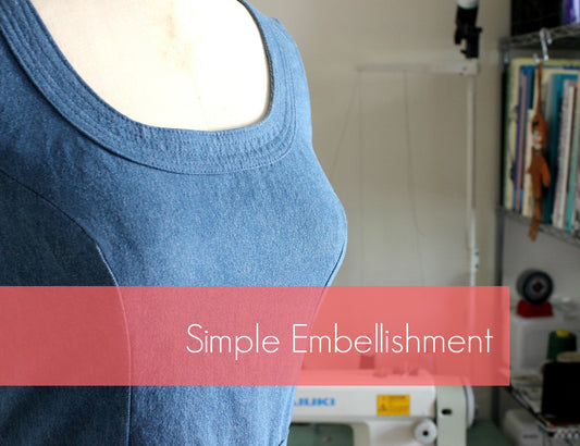 A Simple Embellishment-No Additional Supplies Needed